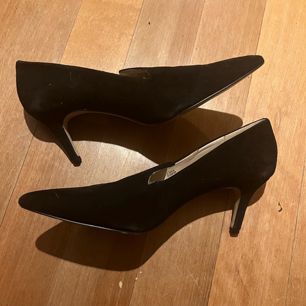 Essex Lane - Black suede heels